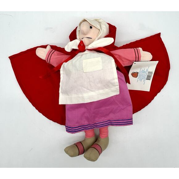 Vintage 1975 Strega Nona Plush Doll Tomie de Paola Grandmother Witch w/ Tag - Picture 8 of 11